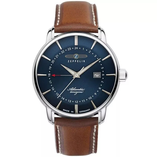 Vyriškas laikrodis ZEPPELIN Atlantic Timezone 8442-3 + DĖŽUTĖ