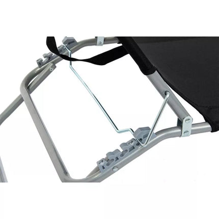 FOLDABLE CAMPING BED BLACK