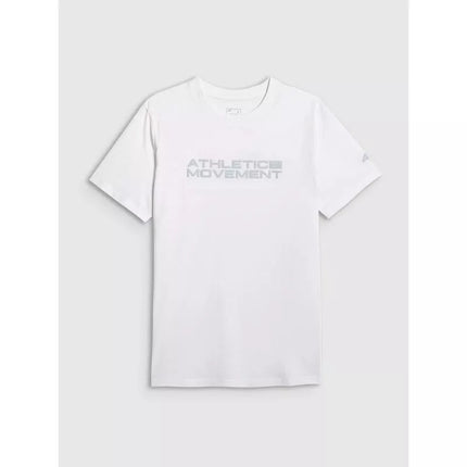 Men's regular printed T-shirt 4F 4FRAW25TTSHM3384-10S