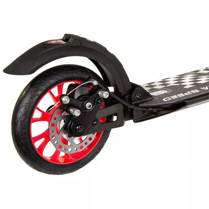 ENERO Ultra Speed Paspirtukas 200mm su diskiniais stabdžiais, juodas