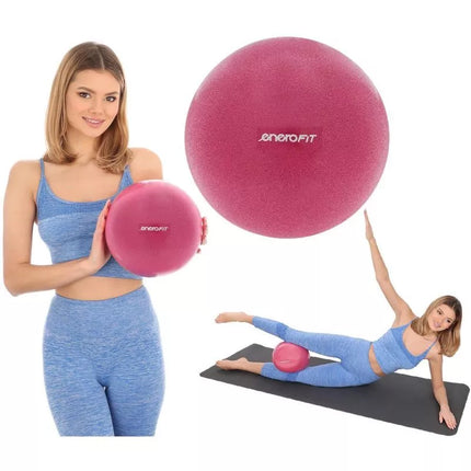 FITNESS PILATES KAMUOLYS 25CM ROŽINIS ENERO FIT