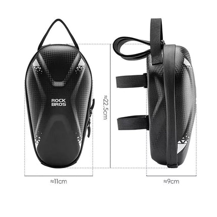 Rockbros krepšys 3011006301 ant dviračio ar paspirtuko vairo, 1,3 l - juoda