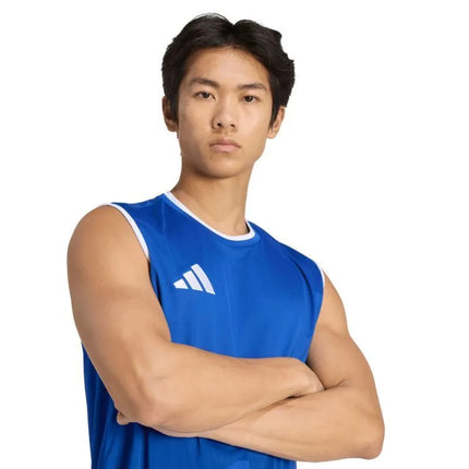 Men's adidas Entrada 26 Sleeveless Jersey Blue KB3931