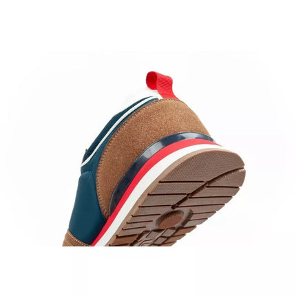 Lee Cooper men's sneakers, fashionable, comfortable, durable, navy blue, brown