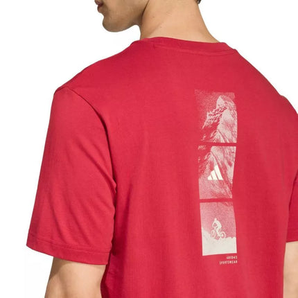adidas Outdoor Mountain Biking Graphic Men's T-Shirt Red KB2538