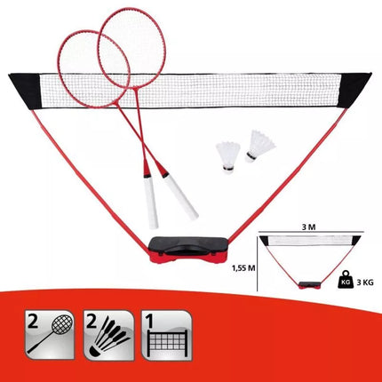 DONNAY 5-IN-1 BEACH AND GARDEN BADMINTON SET