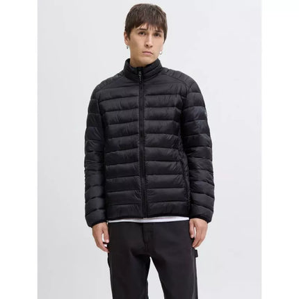 Jack&Jones vyriška pūkinė striukė JJEBRADLEY LIGHT PUFFER COLLAR NOOS 12280971 JUODA