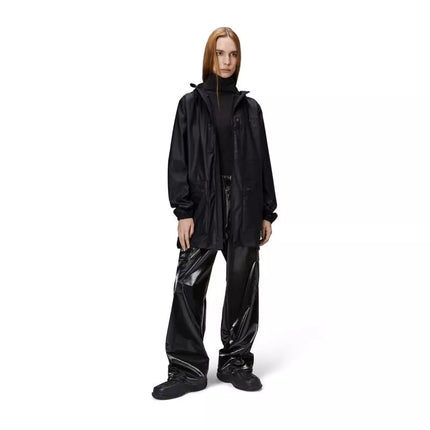 Rains CARGO LONG JACKET W3 12060 01 BLACK