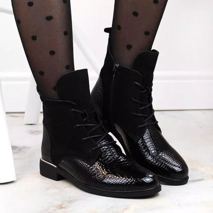 Filippo W PAW476 juodos lakuotos odos aulinukai su pašiltinimu