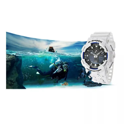 Vyriškas laikrodis CASIO G-SHOCK GA-100B-7AER + Dėžutė