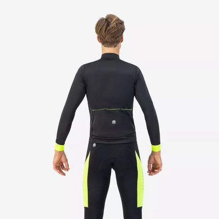 Rogelli ilgomis rankovėmis T-shirt CORE juodi fluorescenciniai M