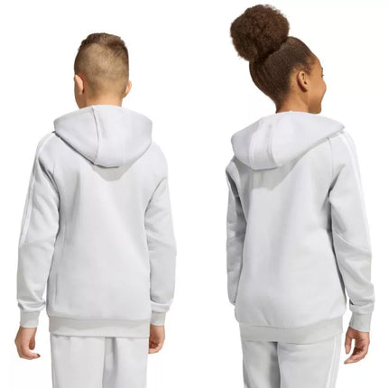 adidas Tiro 26 League Sweat Full Zip Hoodie for Kids Gray KF3323
