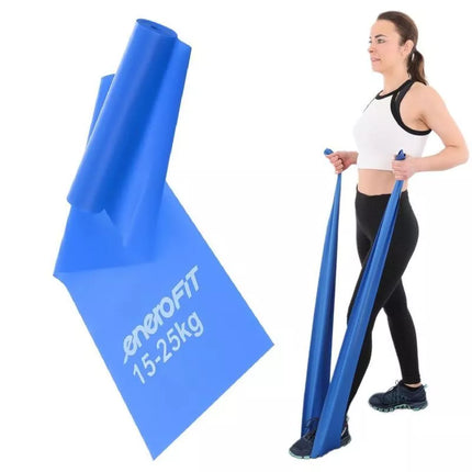 TRAINING TAPE FOR PILATES EXERCISES 2000x150x0.550MM 15-25KG BLUE