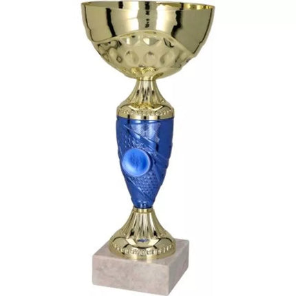 Gold and blue metal cup TM 9058H