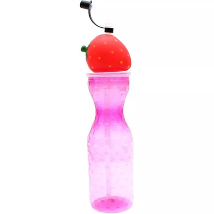 Sportinis butelis su šiaudeliu 500ml rožinis EXCELLENT HOUSEWARE