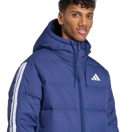 Men's adidas Ess 3S PD HD J jacket navy blue JX7799