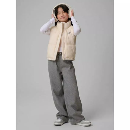 Girls' vest with synthetic filling 4F 4FJWSS26TVJAF312-12S