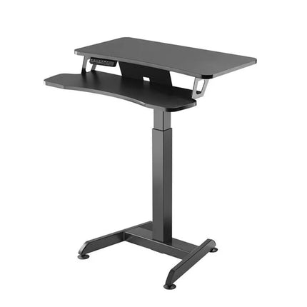 MACLEAN elektrinis stalas, darbo vieta, aukščio reguliavimas, maksimalus aukštis 122 cm, maksimali apkrova 37 kg - sėdimam ir stovimam darbui MC-835
