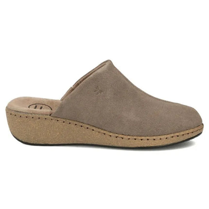 Filippo DK7567 Taupe Leather Wedge Sandals