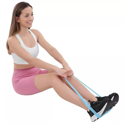 Rinkinys mini mėlynų pasipriešinimo gumų 5 viename CrossFit ENERO FIT