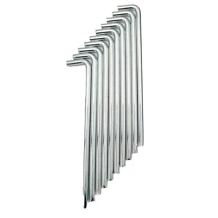 TENT PEGS PRO 8MM 20CM RINKINYS 10 VNT. METALINIAI
