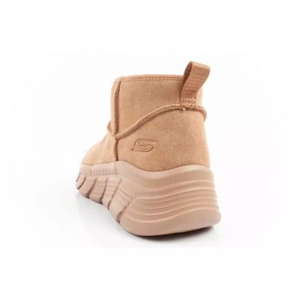 Skechers moteriški žieminiai odiniai aulinukai su pašiltinimu, rudi