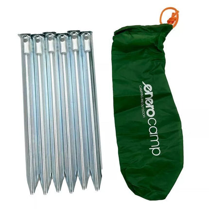 TENT PEGS 23CM SET 6 PCS METAL