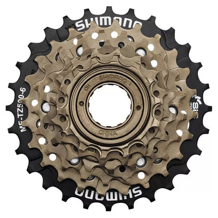 SHIMANO 6 greičių laisvosios eigos žvaigždžių blokas MF-TZ50 14-28T