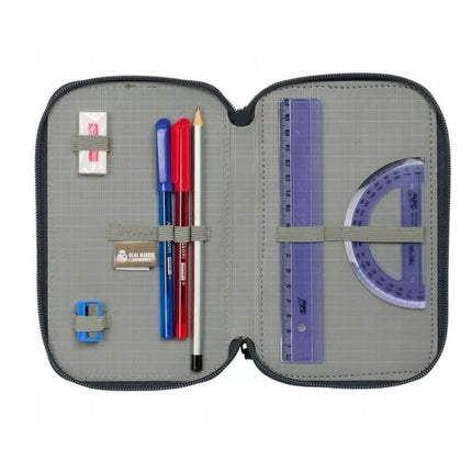 Real Madrid pencil case with equipment triple filled pencil case 37 pcs 412557857
