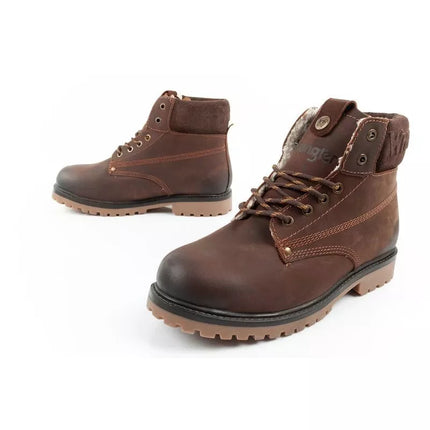 Wrangler Arch Fur men's boots, Chelsea boots, elegant, insulated, brown