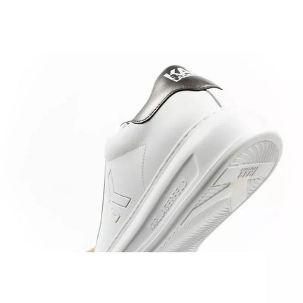 Karl Lagerfeld men's shoes sneakers Kapri natural leather white