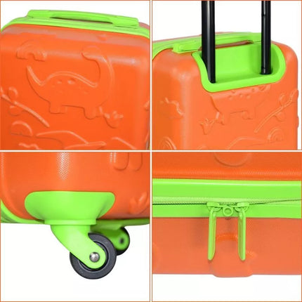 PROWORLD KID CABIN TRAVEL SUITCASE 18 INCHES - ORANGE (DINO)