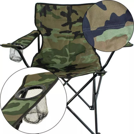 FOLDING CAMPING CHAIR 50X50X80CM CAMUFLAGE ENERO CAMP