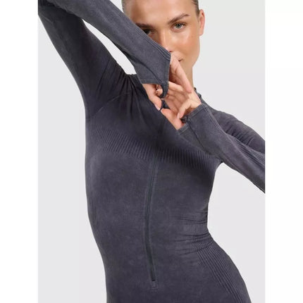 Women's seamless yoga and pilates jumpsuit 4F 4FRAW25TJUMF063-31S
