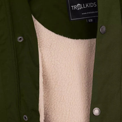 Trollkids Kids Gudvangen Jacket waterproof children's winter jacket green (354-322)