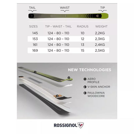 ROSSIGNOL ESCAPER 80 Open turistinės slidinėjimo slidės