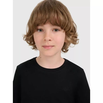 Boy's regular plain T-shirt 4F 4FJRMM00TTSHM3254-20S