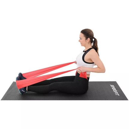 TRAINING TAPE FOR PILATES EXERCISES 2000x150x0.30MM 9-11KG RED