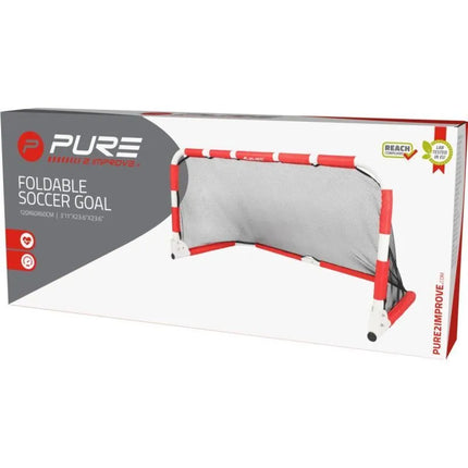 FOLDABLE FOOTBALL GOAL 120x60x60CM PURE 2 IMPROVE