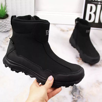 DK Jr DK58A Waterproof Insulated Snow Boots, Black