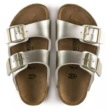 Birkenstock Arizona Kids Birko-Flor Electric Metallic Gold Siauri Basankoms (1014841)