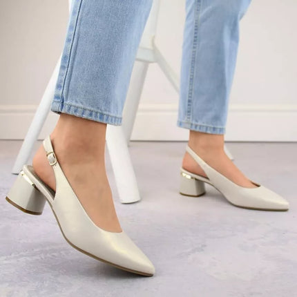 Elegantiški sandalai Sergio Leone W SK439B su perlamutro detalėmis