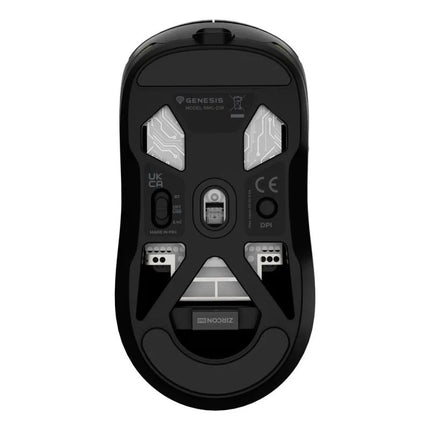 GENESIS Zircon 660 Gaming Mouse Right Side RF Wireless + Bluetooth + USB Type-A Optical 12000 DPI