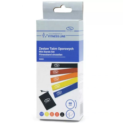 SMJ EX003 Pasipriešinimo Juostų Rinkinys 5vnt.