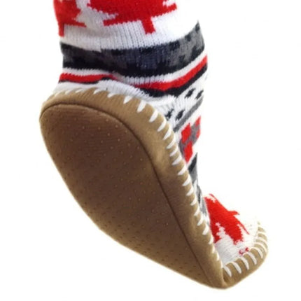 GLOVII HEATED POWER BANK SLIPPERS UNI SIZE (36-43), NORWEGIAN PATTERN, BATTERIES AND CHARGING CABLE INCLUDED, GOBM