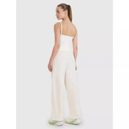 Women's casual wide-leg trousers 4F 4FWSS25TTROF1012-11S