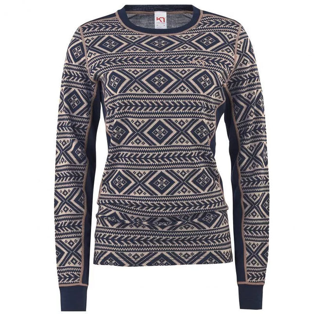 Kari Traa Floke Moteriški ilgomis rankovėmis termo marškinėliai 92800559797
