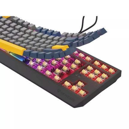 GENESIS Thor 230 TKL žaidimų klaviatūra USB QWERTY Anglų Kalba Mėlyna