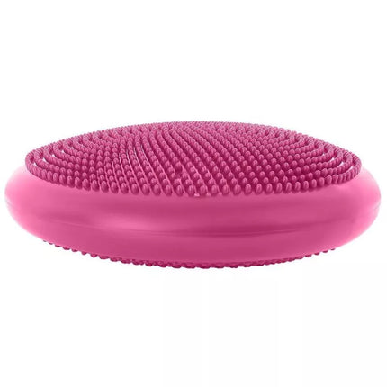 Jutimo-motorinė disko pagalvėlė su pompa 33 cm rožinė ENERO FIT