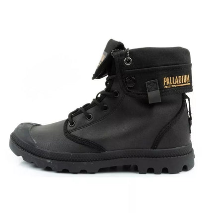 Palladium Women's Baggy Coated High Top Sneakers Fashionable Black
